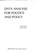 Cover of: Data analysis for politics and policy by Edward R. Tufte