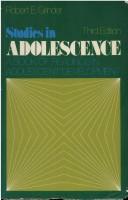 Cover of: Studies in adolescence