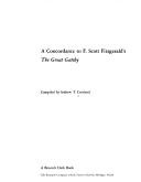 Cover of: A concordance to F. Scott Fitzgerald's The great Gatsby