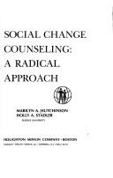 Cover of: Social change counseling: a radical approach
