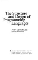 Cover of: The structure and design of programming languages
