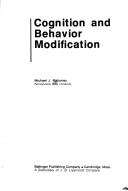 Cover of: Cognition and Behaviour Modification.