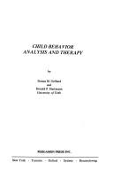 Cover of: Child behavior analysis and therapy