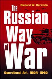 Cover of: The Russian Way of War: Operational Art, 1904-1940