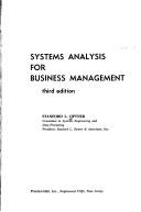 Cover of: Systems analysis for business management by Stanford L. Optner