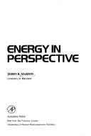 Cover of: Energy in perspective