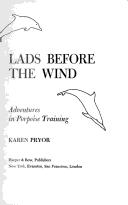 Cover of: Lads before the wind