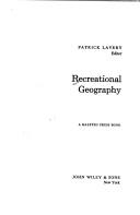 Cover of: Recreational geography. by Patrick Lavery, editor.