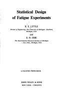 Statistical design of fatigue experiments by R. E. Little