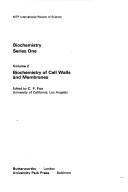 Cover of: Biochemistry of cell walls and membranes