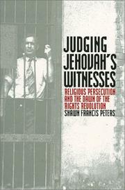 Cover of: Judging Jehovah's Witnesses by Shawn Francis Peters, Shawn Francis Peters