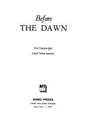 Cover of: Before the dawn by Eric Temple Bell