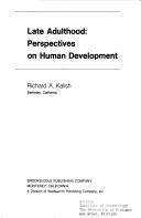 Cover of: Late adulthood: perspectives on human development