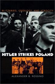 Cover of: Hitler Strikes Poland by Alexander B. Rossino, Alexander B. Rossino