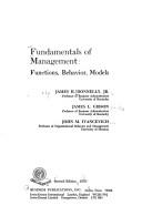 Fundamentals of management by James H. Donnelly