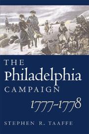 Cover of: The Philadelphia campaign, 1777-1778