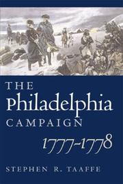 Cover of: The Philadelphia campaign, 1777-1778 by Stephen R. Taaffe