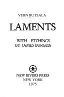 Cover of: Laments by Vern Rutsala