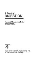 Cover of: A digest of digestion