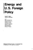 Cover of: Energy and U.S. foreign policy by Yager, Joseph A.