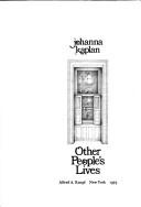 Cover of: Other people