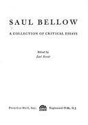Saul Bellow by Earl H. Rovit
