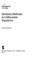 Cover of: Similarity methods for differential equations