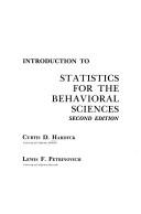 Cover of: Introduction to statistics for the behavioral sciences | Curtis D. Hardyck