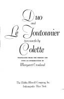 Cover of: Duo and Le toutounier: two novels