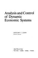 Cover of: Analysis and control of dynamic economic systems