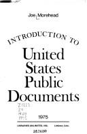 Cover of: Introduction to United States public documents