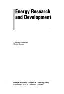 Cover of: Energy research and development