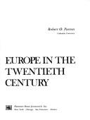Cover of: Europe in the twentieth century | Robert O. Paxton