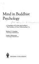 Cover of: Mind in Buddhist psychology
