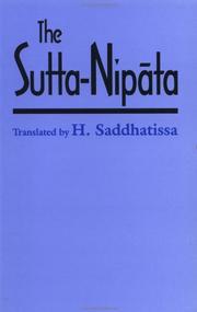 Cover of: The Sutta-Nipata by H. Saddhatissa