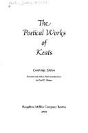 Cover of: The poetical works of Keats.