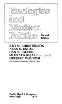 Cover of: Ideologies and modern politics