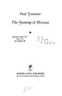 Cover of: The naming of persons