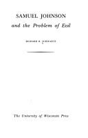 Cover of: Samuel Johnson and the problem of evil by Richard B. Schwartz