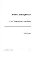 Cover of: Number and nightmare, forms of fantasy in contemporary fiction by Jean E. Kennard