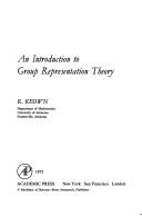 Cover of: An introduction to group representation theory by R. Keown