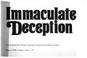 Cover of: Immaculate deception