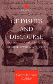 Cover of: Of dishes and discourse by G. J. H. van Gelder