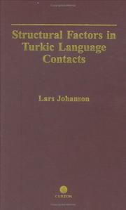Cover of: Structural Factors in Turkic Language Contacts