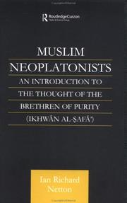 Cover of: Muslim Neoplatonists by Ian Rich Netton