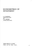 Cover of: Econometrics of investment