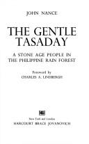 Cover of: The gentle Tasaday by John Nance