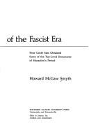 Secrets of the Fascist era by Howard McGaw Smyth