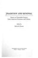 Cover of: Tradition and renewal by edited by Merlin H. Forster.