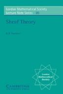 Cover of: Sheaf theory